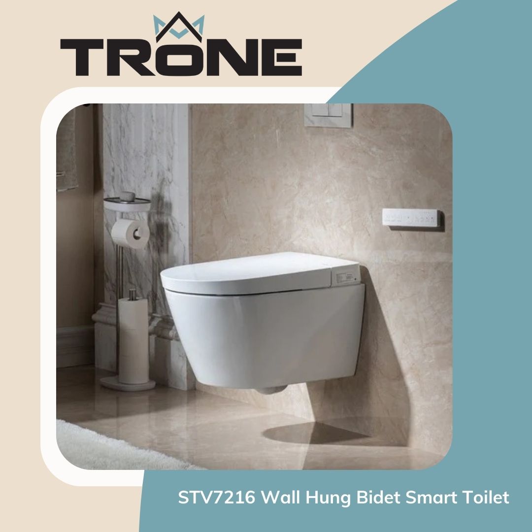 Image of Trone Smart Wall-Hung Toilet.