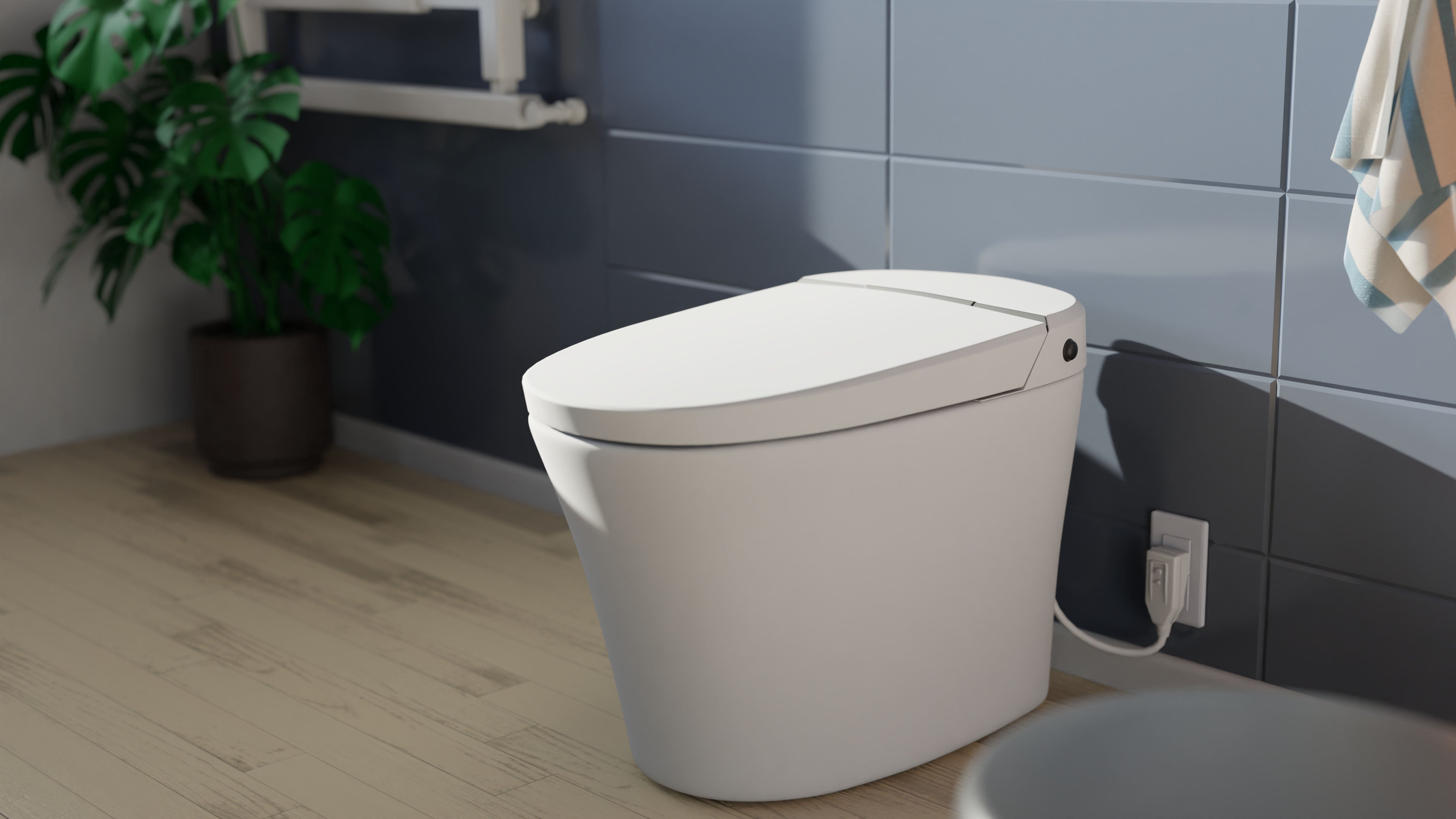 Lifestyle image of Trone Chiaro Bidet Toilet.
