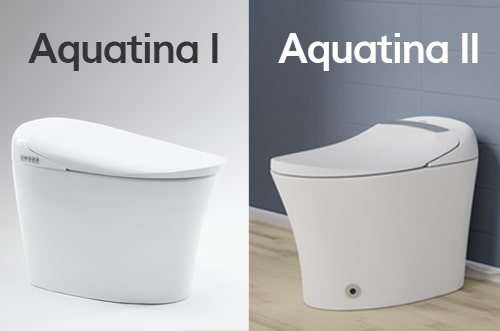Image of Trone Aquatina I and Aquatina II toilets.