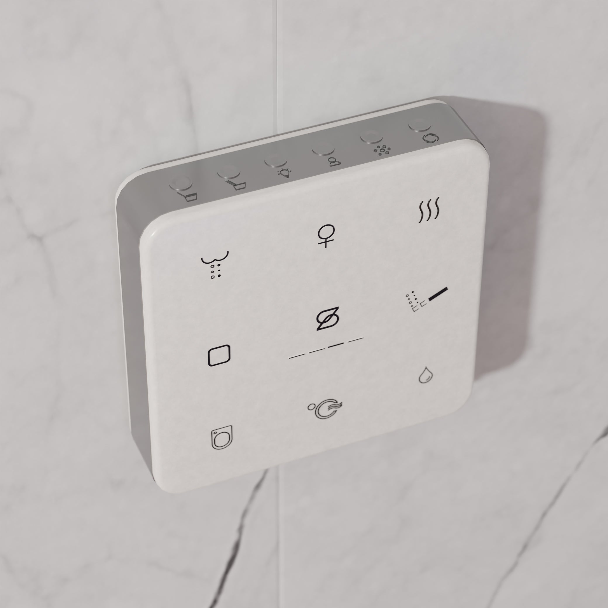 Angled view of Ganza Smart Bidet Toilet with Efoam, ToeTouch, Auto Open, & White remote